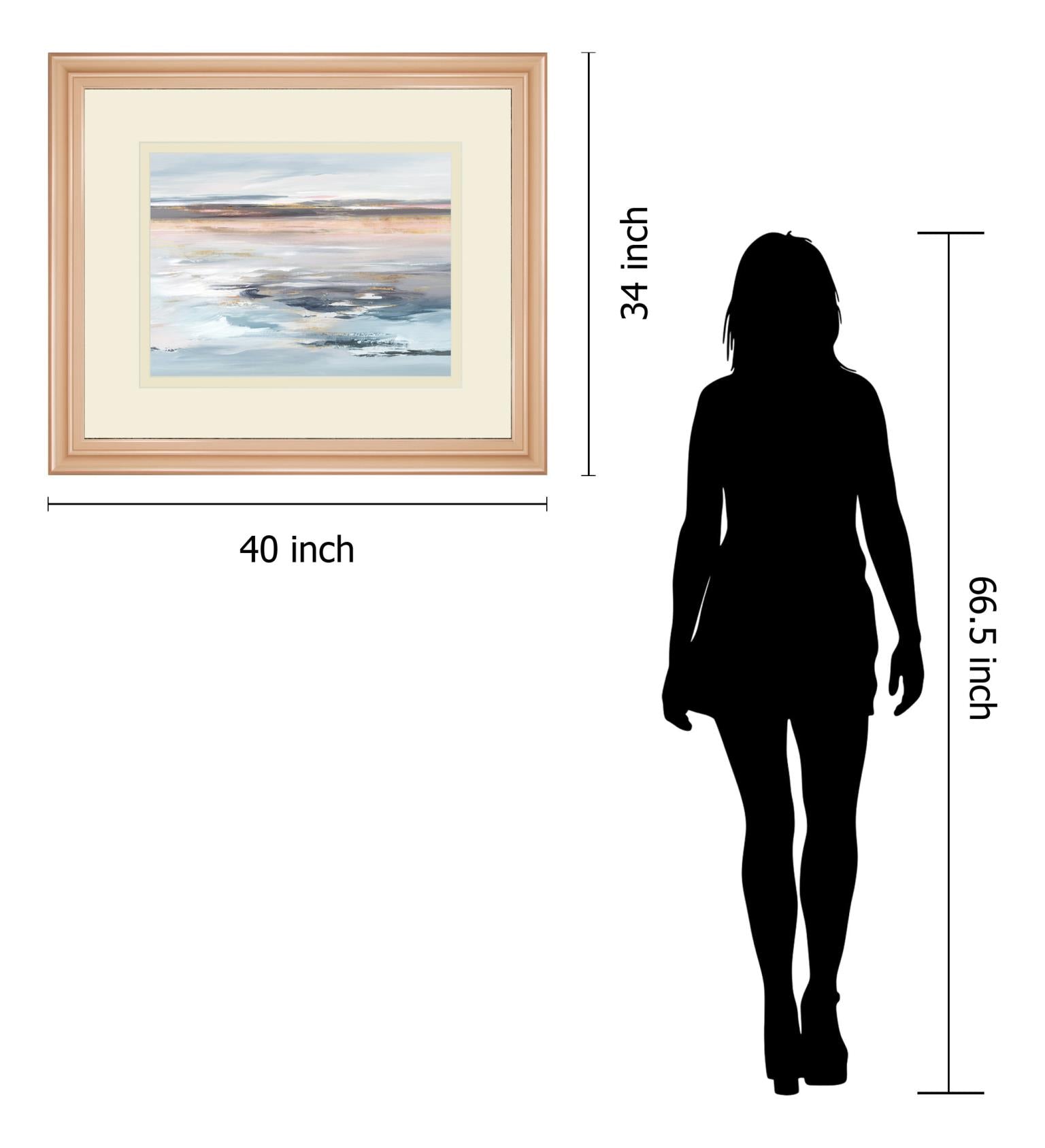 Beyond The Sea By Valeria Mravyan 34X40 Framed Print
