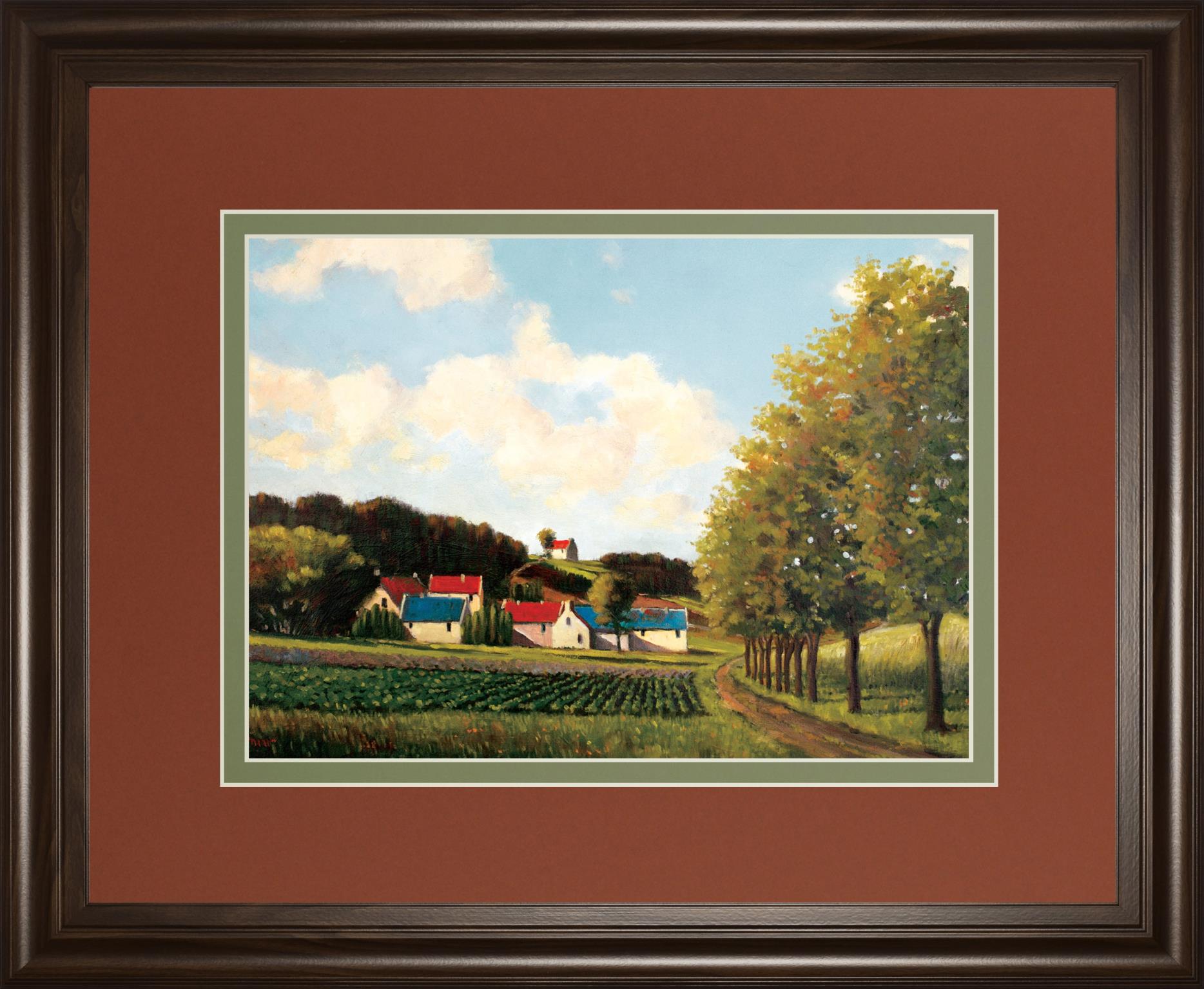 Little Farms By Pieter Molenaar 34X40 Framed Print