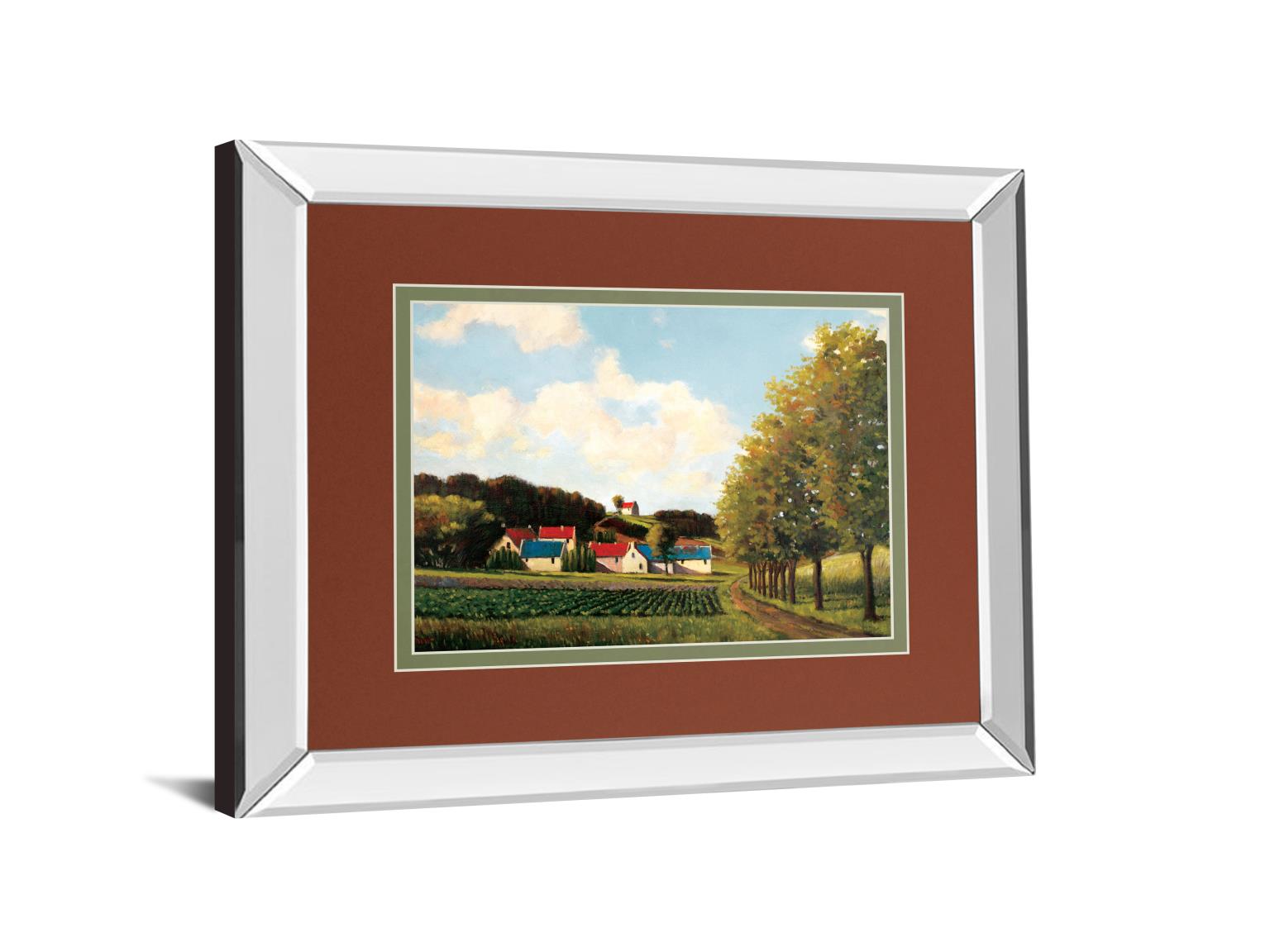 Little Farms By Pieter Molenaar 34X40 Mirror Frame Print