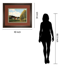 Little Farms By Pieter Molenaar 34X40 Framed Print