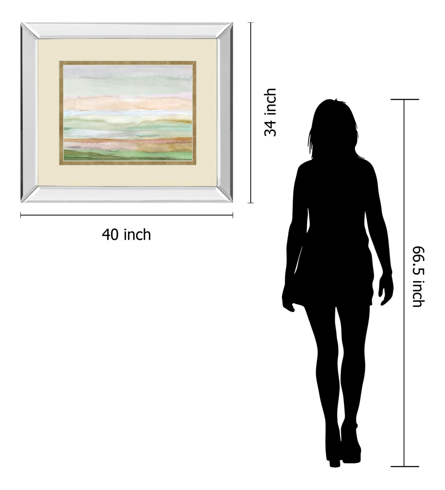 Pursuit By Ruth Palmer 34X40 Mirror Frame Print