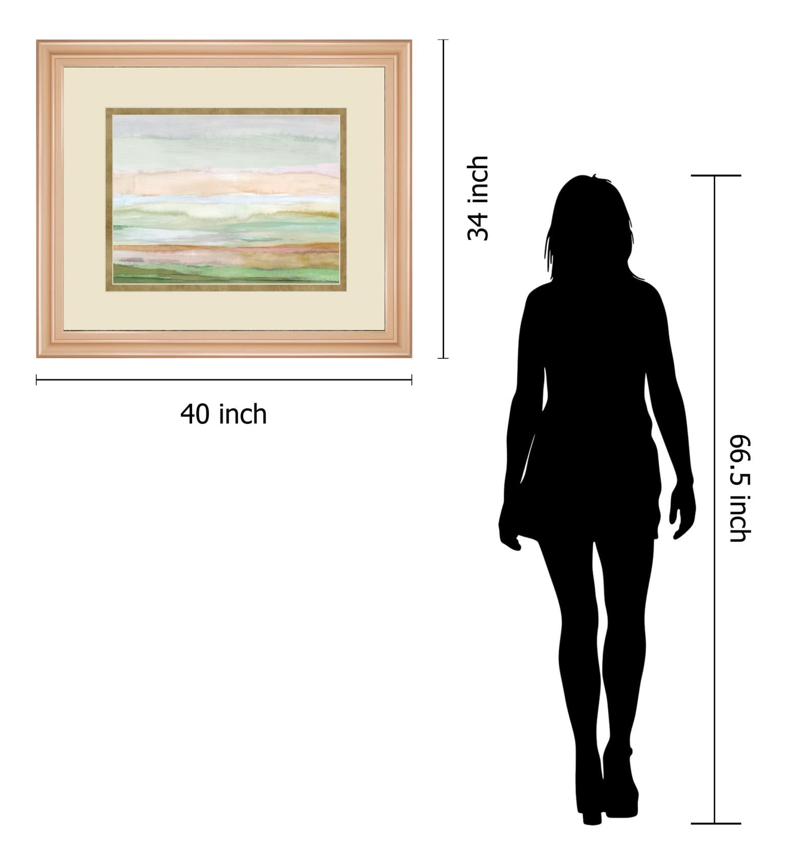 Pursuit By Ruth Palmer 34X40 Framed Print