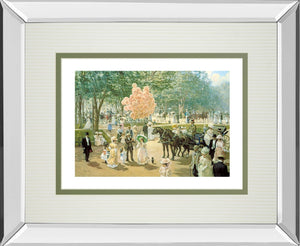 Balloon Seller By Alan Maley 34X40 Mirror Frame Print