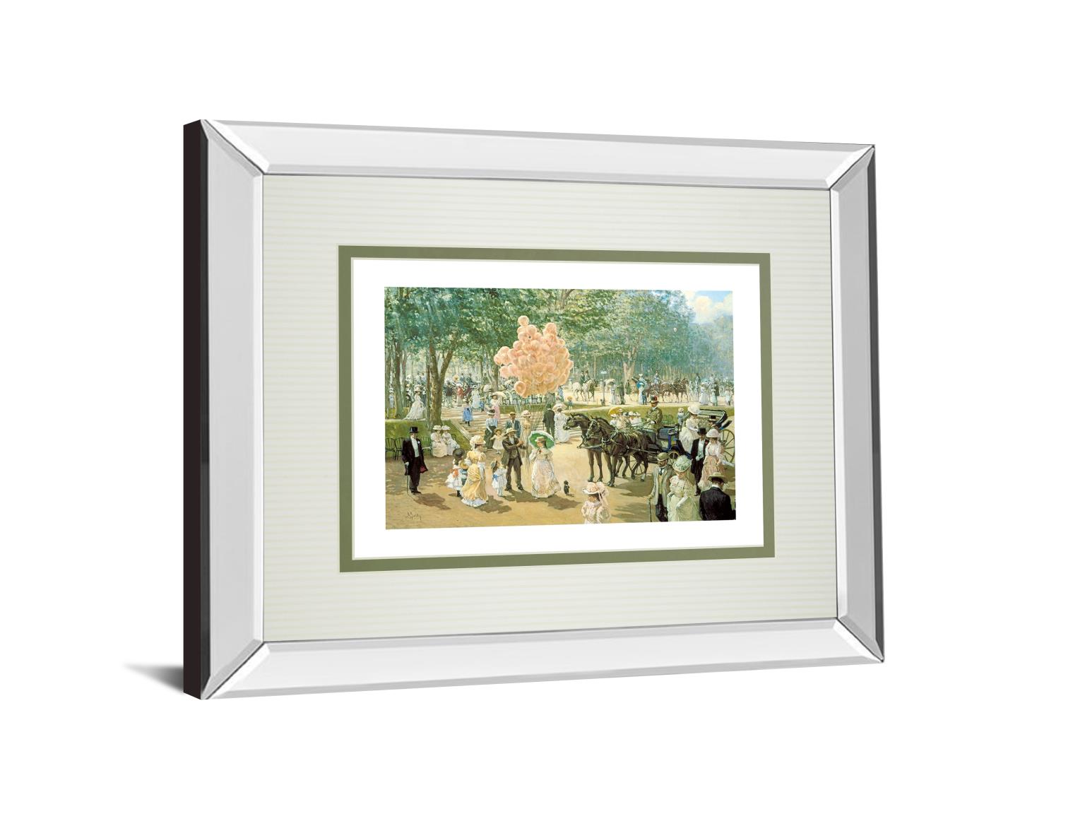 Balloon Seller By Alan Maley 34X40 Mirror Frame Print