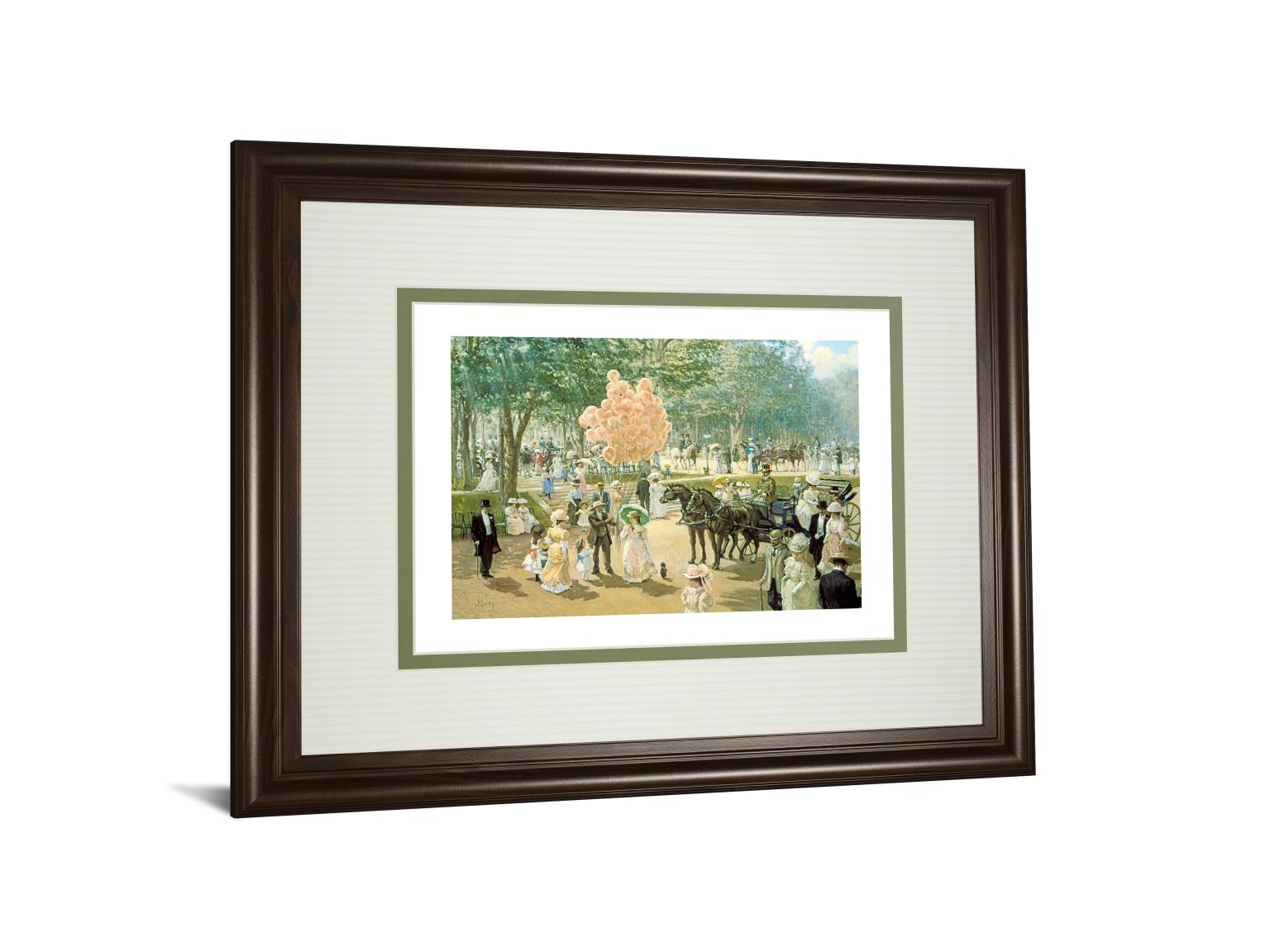 Balloon Seller By Alan Maley 34X40 Framed Print