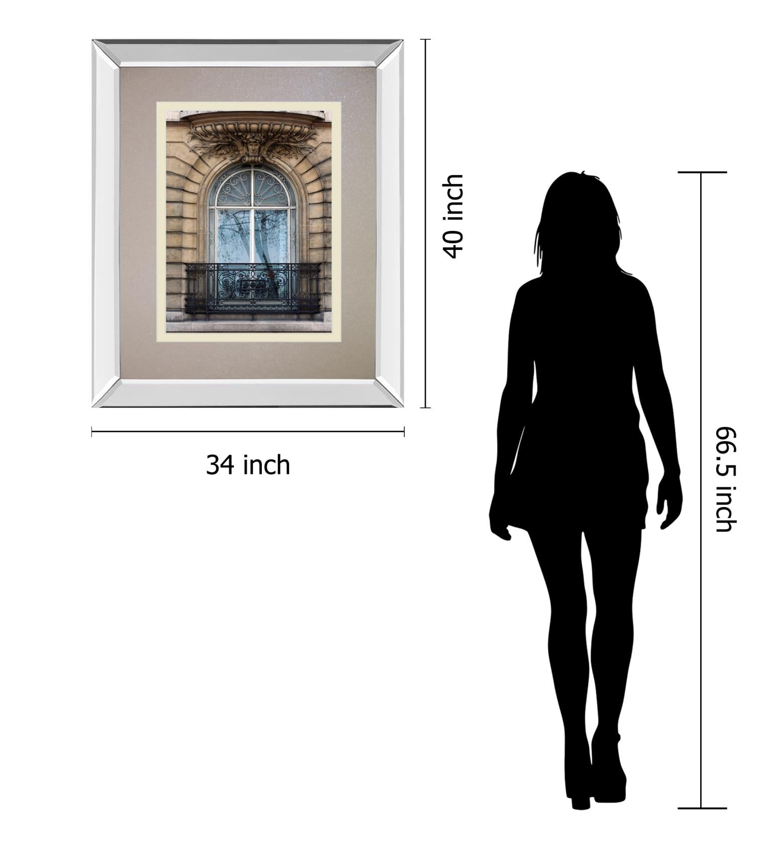 Rue De Paris I By Tony Koukos 34X40 Mirror Frame Print