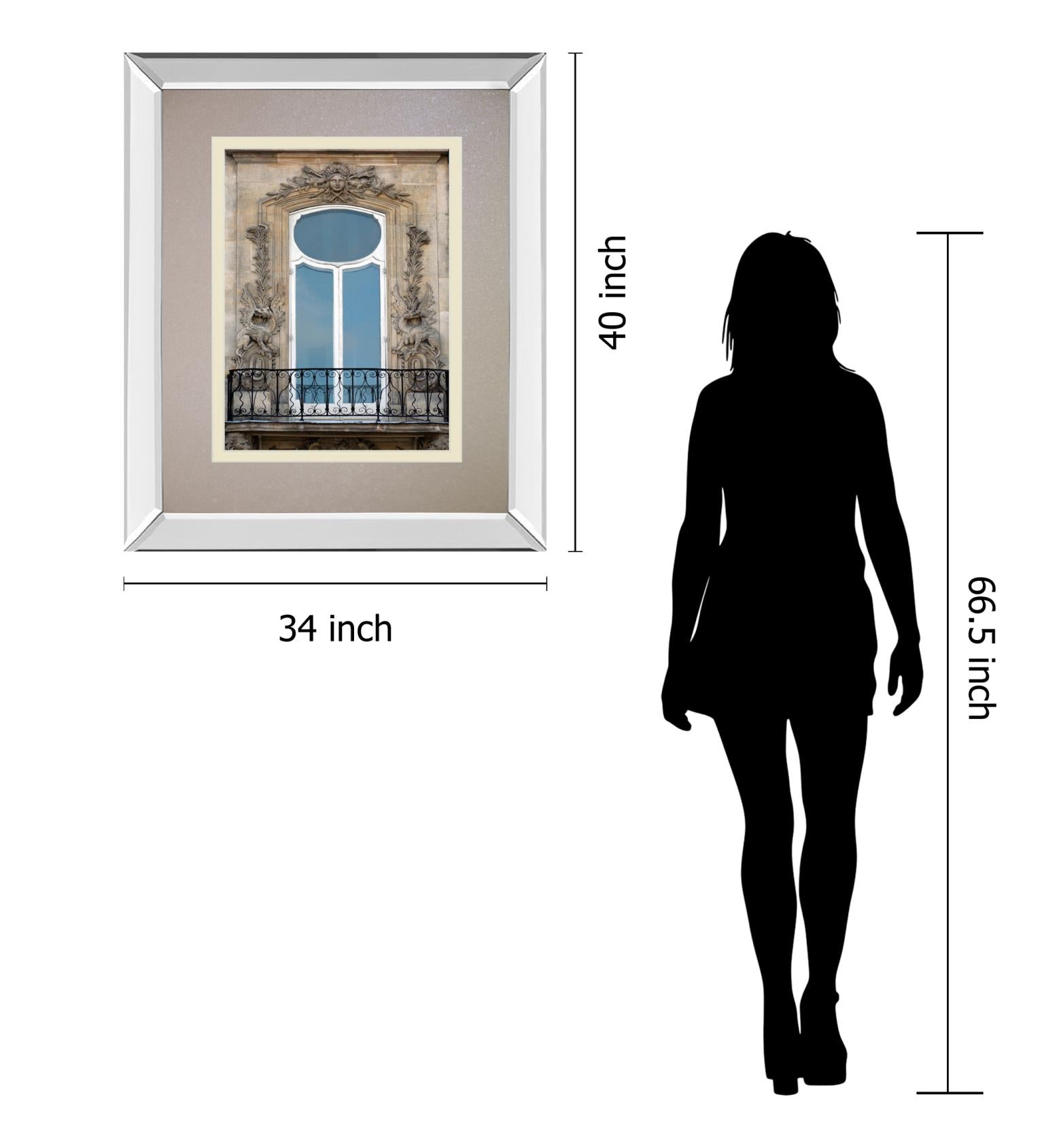 Rue De Paris Iii By Tony Koukos 34X40 Mirror Frame Print