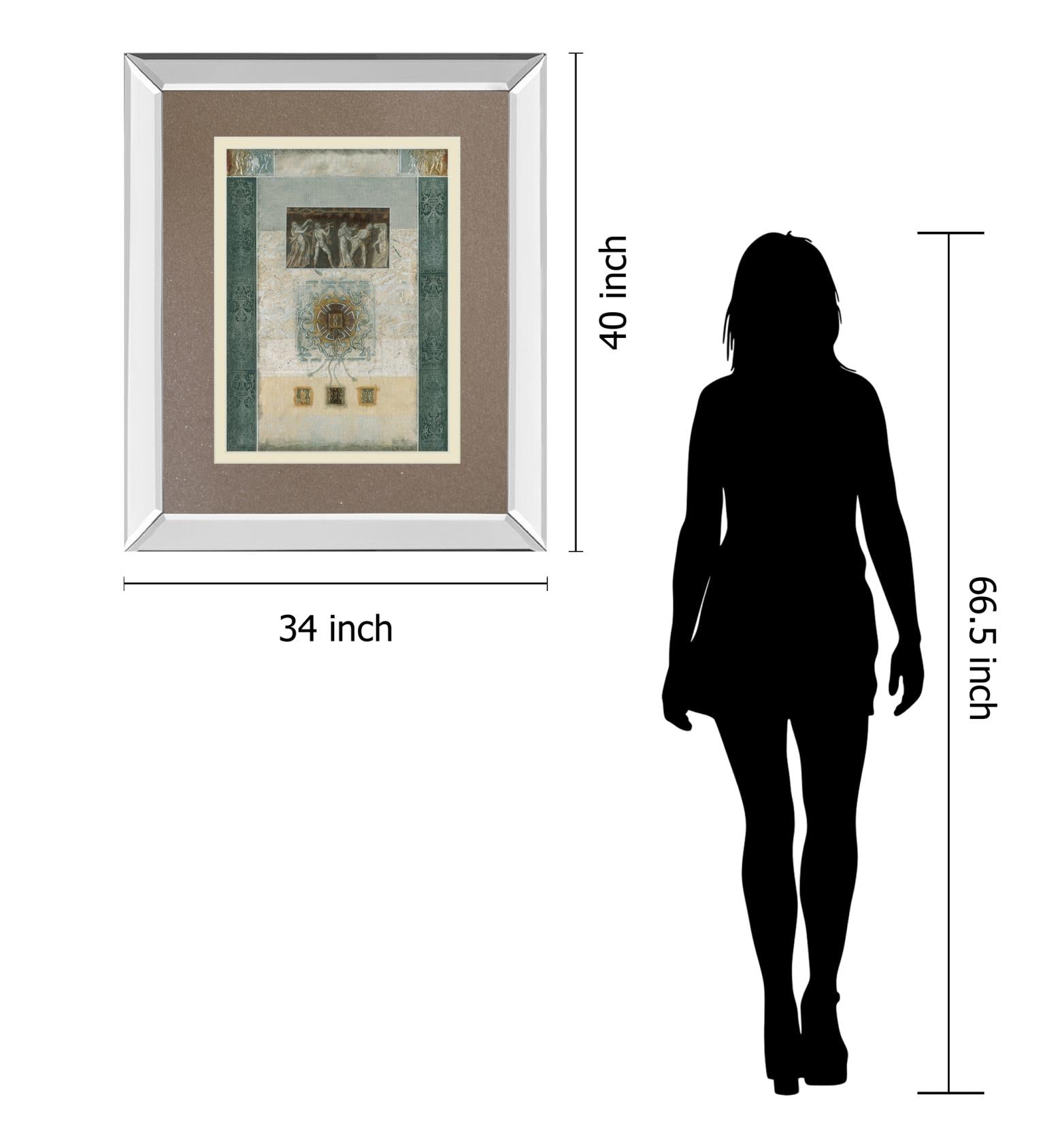 Romanesque Ii By Douglas 34X40 Mirror Frame Print