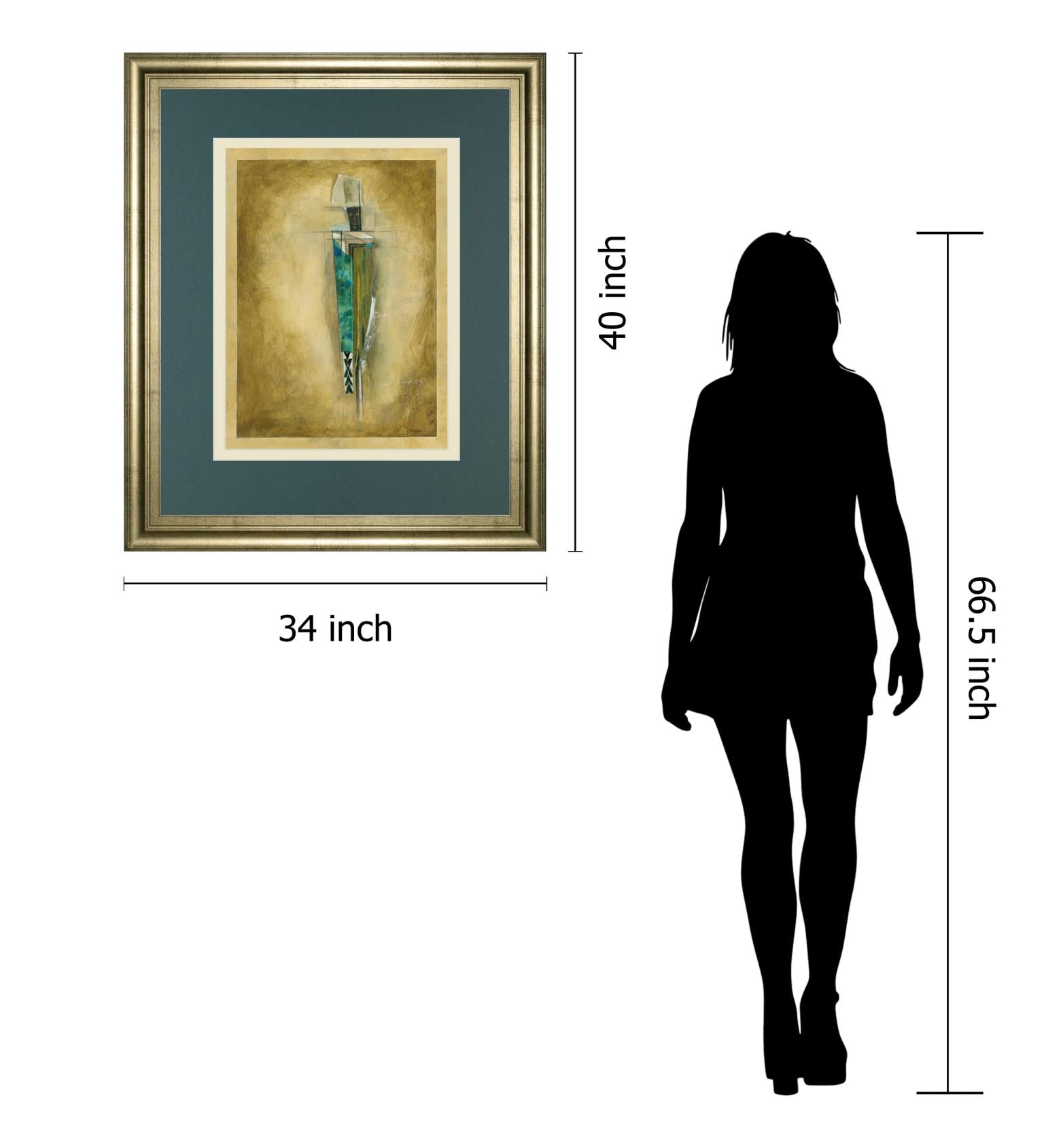 Shaman Of The Rain By Douglas 34X40 Framed Print