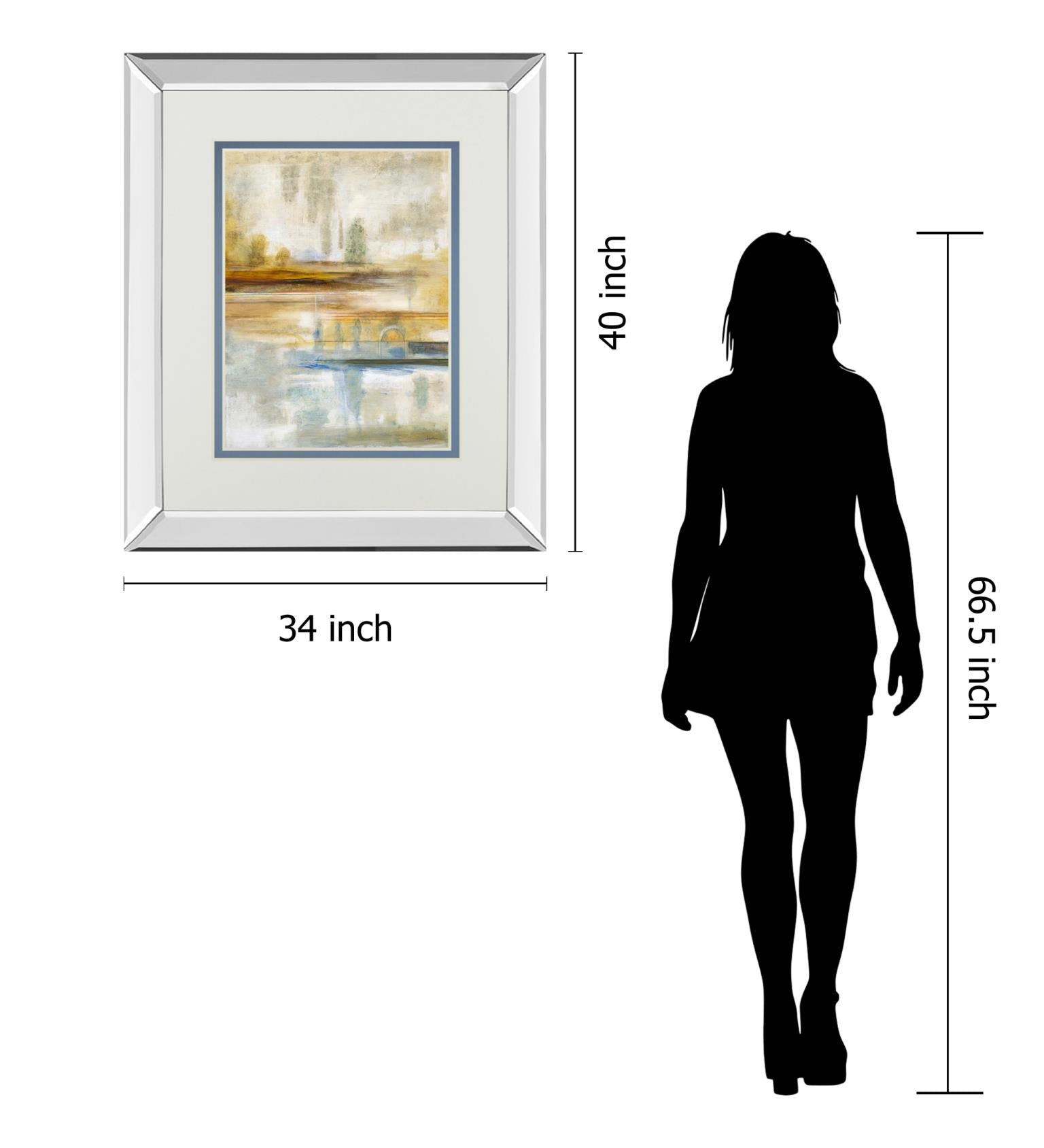 Earthscape Ii By Augustine 34X40 Mirror Frame Print