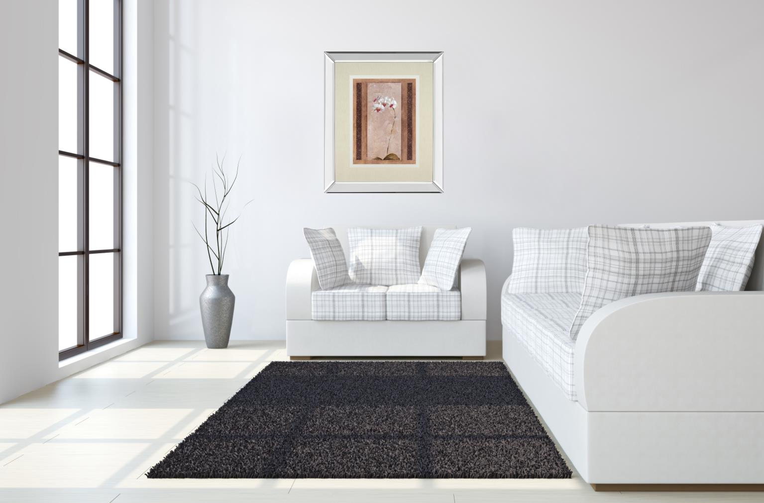 Contemporary Orchid Ii By Carney 34X40 Mirror Frame Print