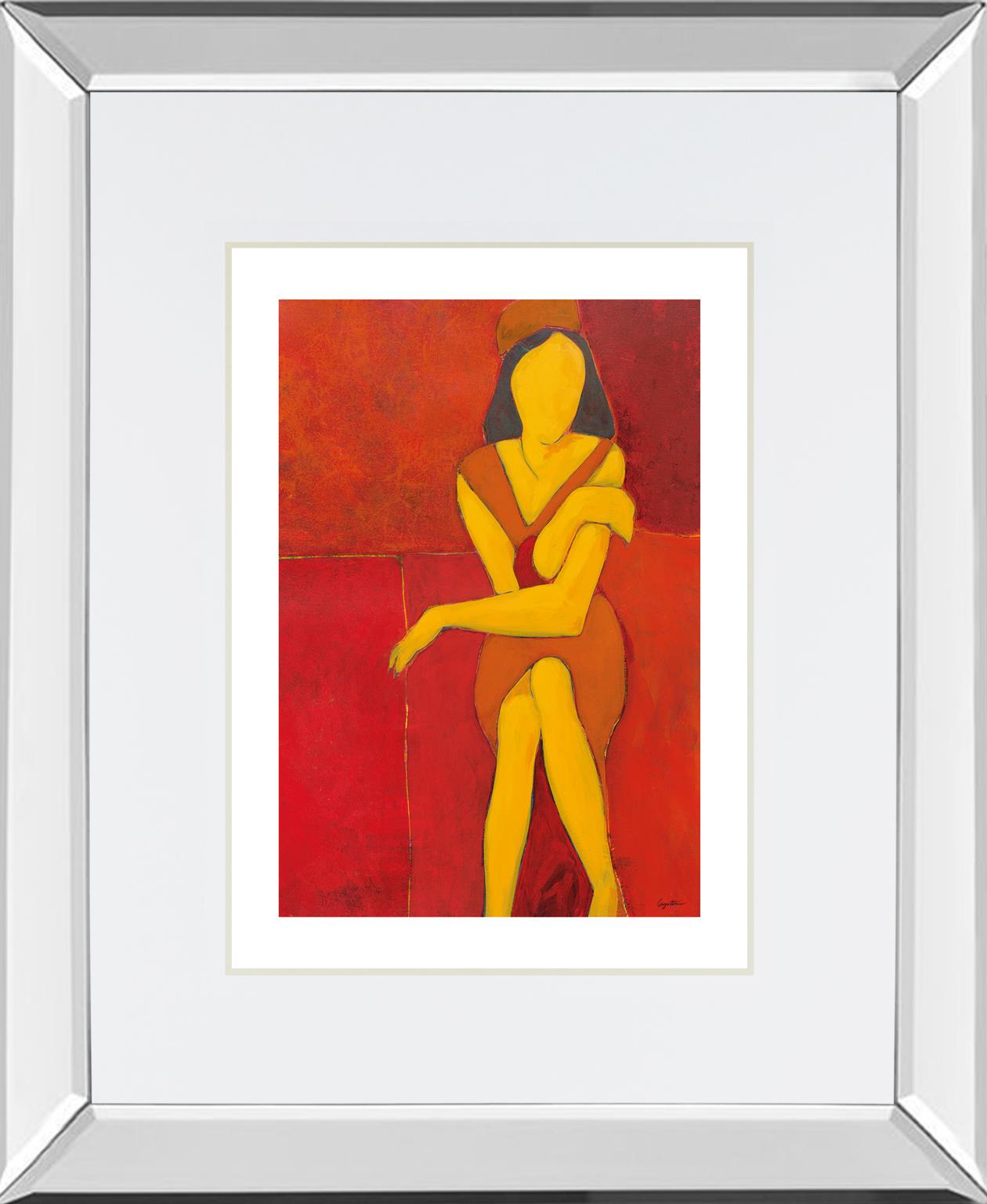 In View Of I By Augustine 34X40 Mirror Frame Print