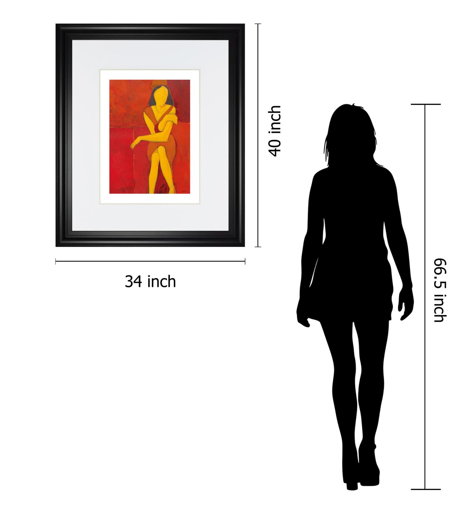 In View Of I By Augustine 34X40 Framed Print