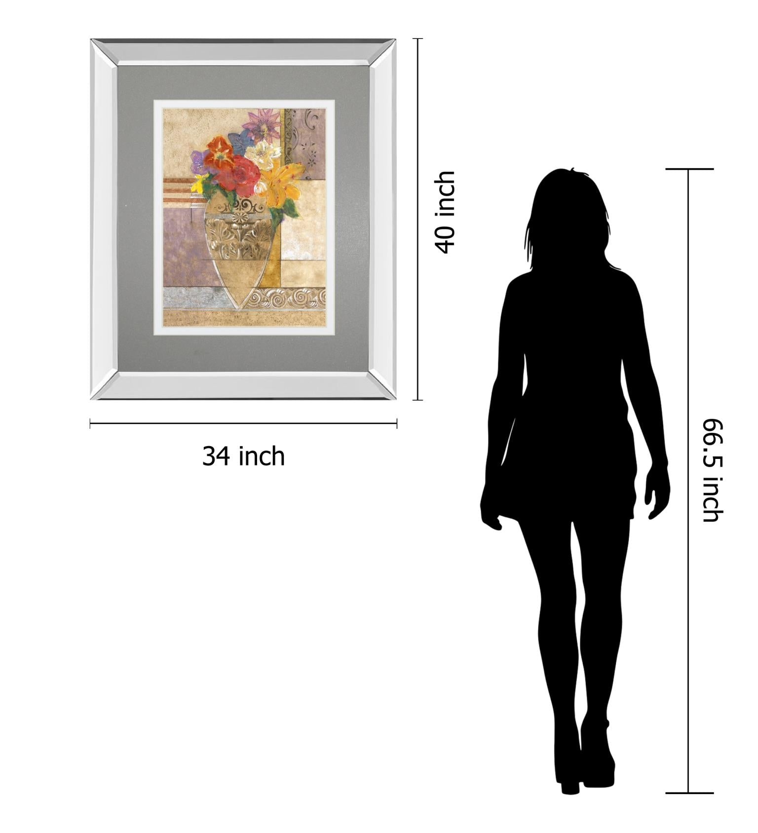 Rose By Hollack 34X40 Mirror Frame Print