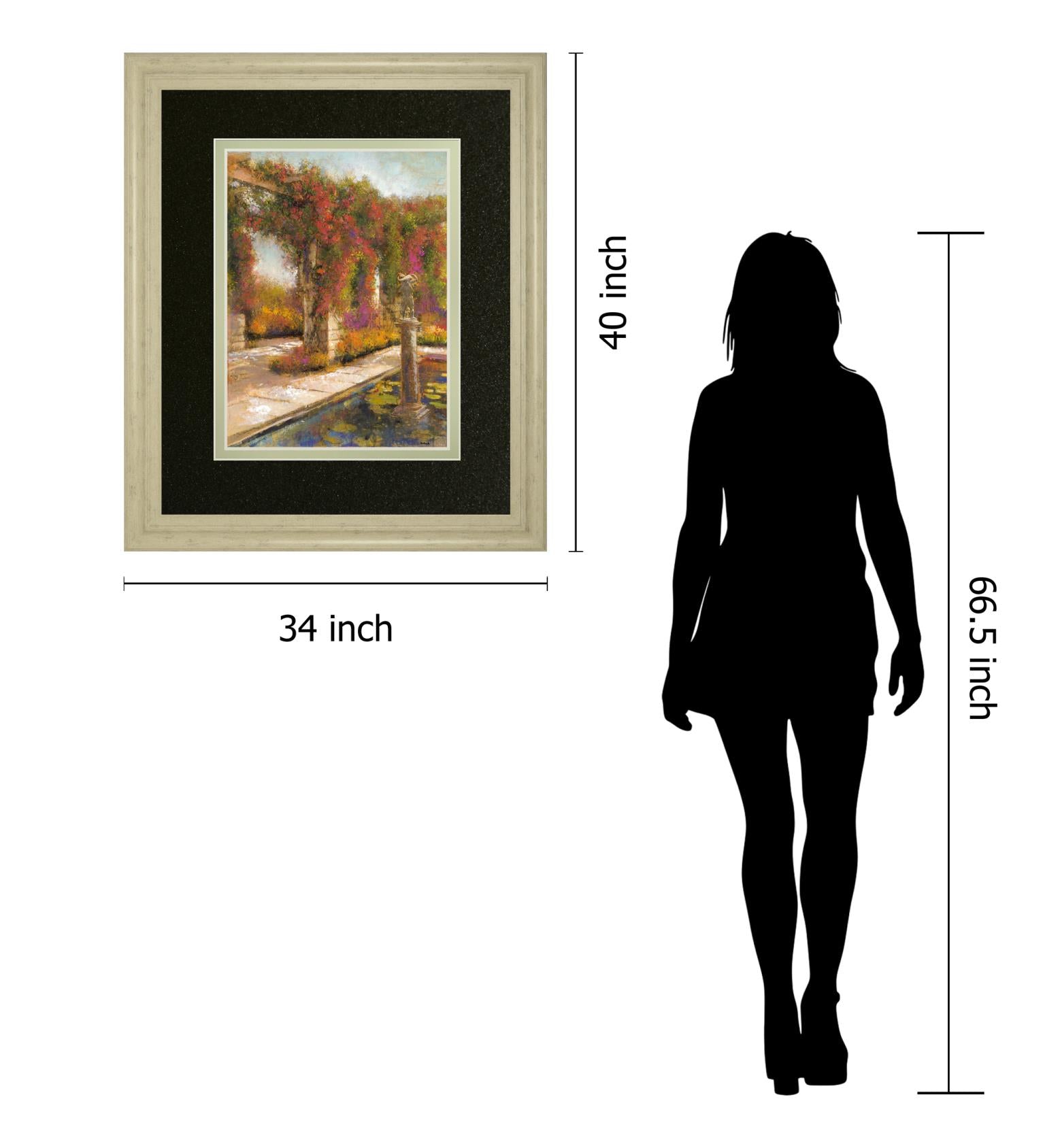 English Garden I By Patrick 34X40 Framed Print