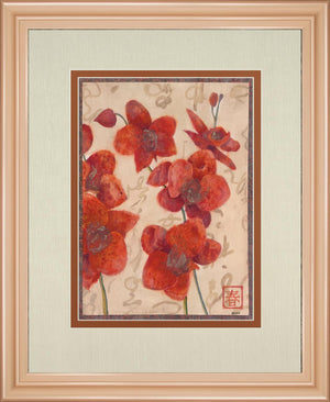 Asian Orchid I By Hollack 34X40 Framed Print