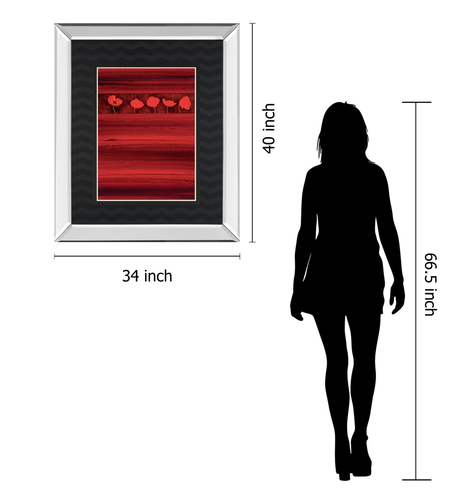 Red Passion By Holman 34X40 Mirror Frame Print
