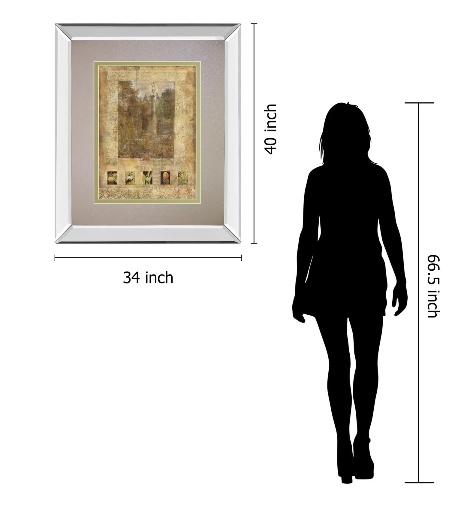 Botany Journal Ii By Kemp 34X40 Mirror Frame Print