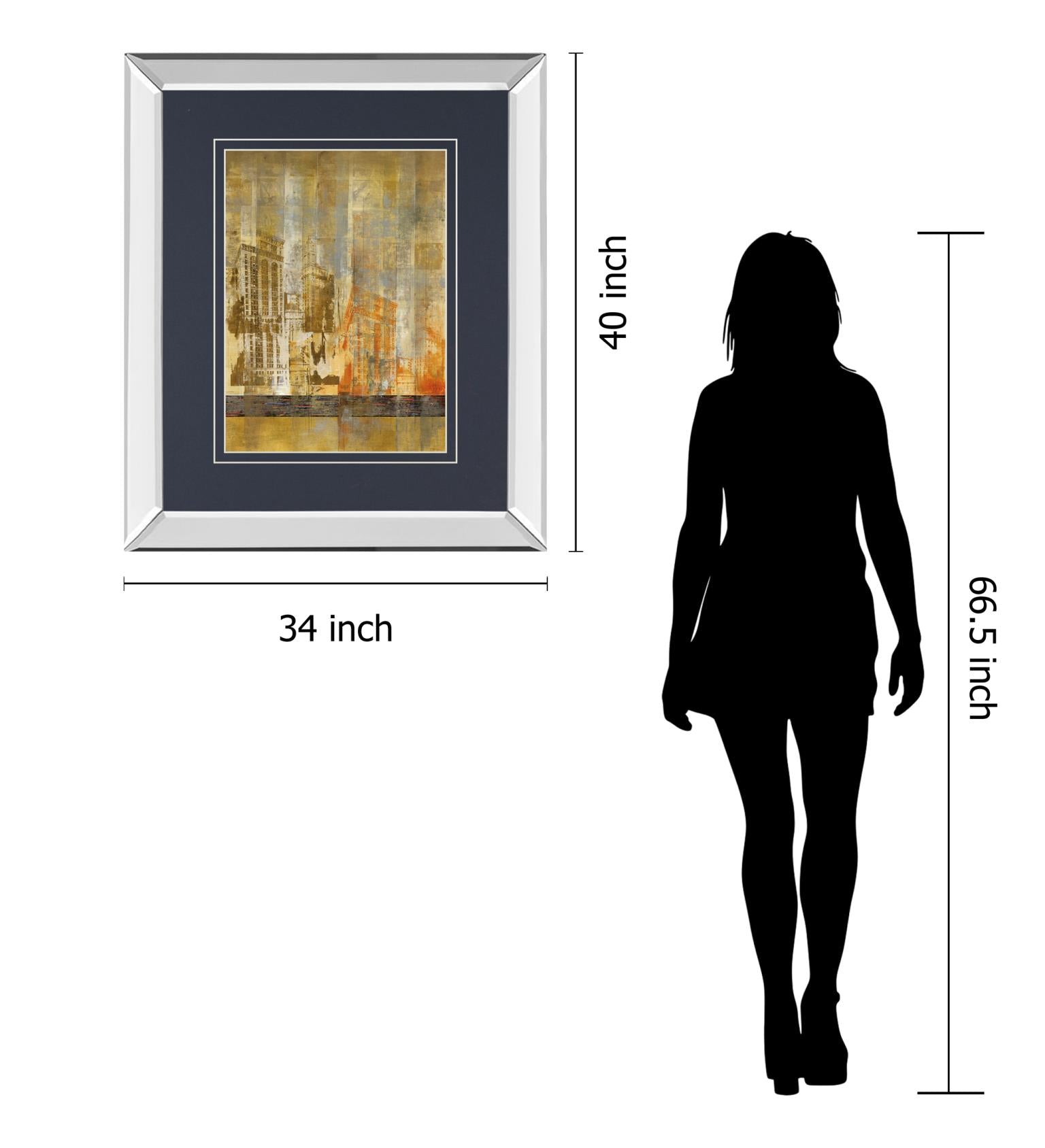 Arculat Ii By Kemp 34X40 Mirror Frame Print