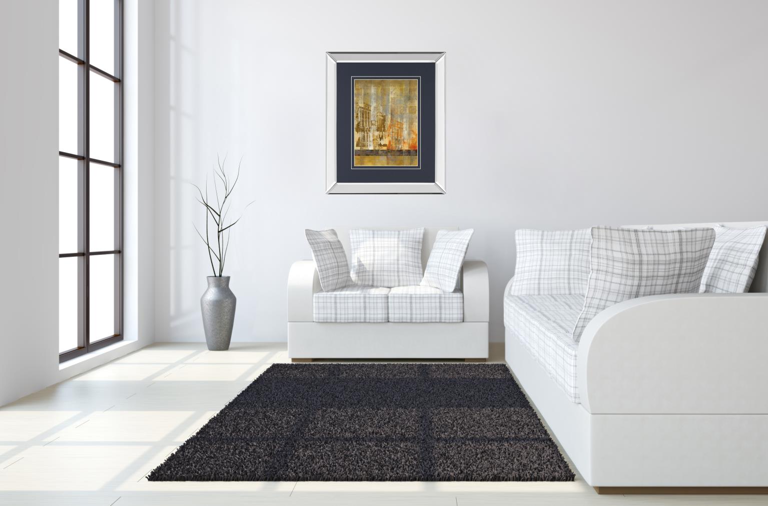 Arculat Ii By Kemp 34X40 Mirror Frame Print