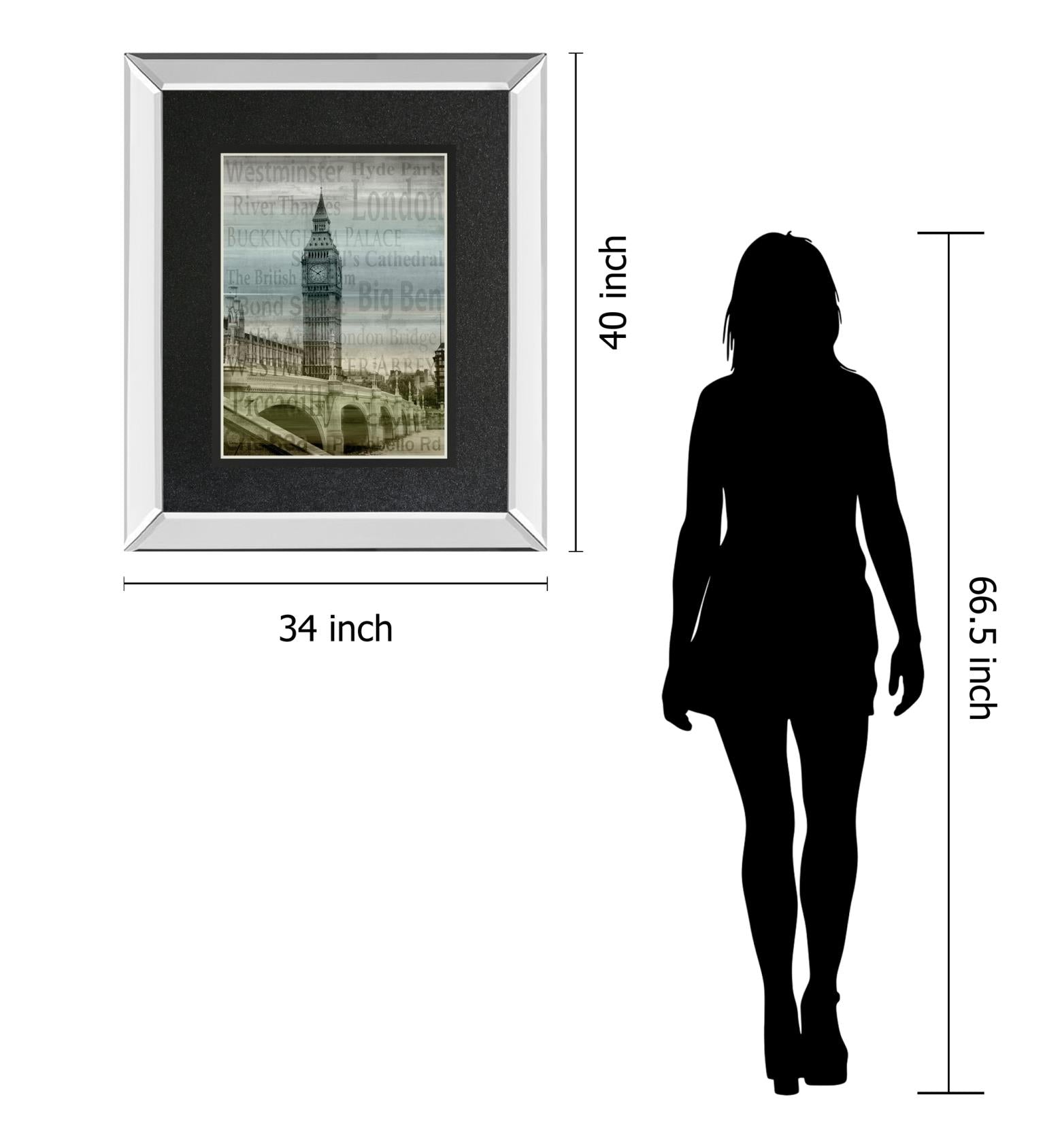 Big Ben By Alan Lambert 34X40 Mirror Frame Print