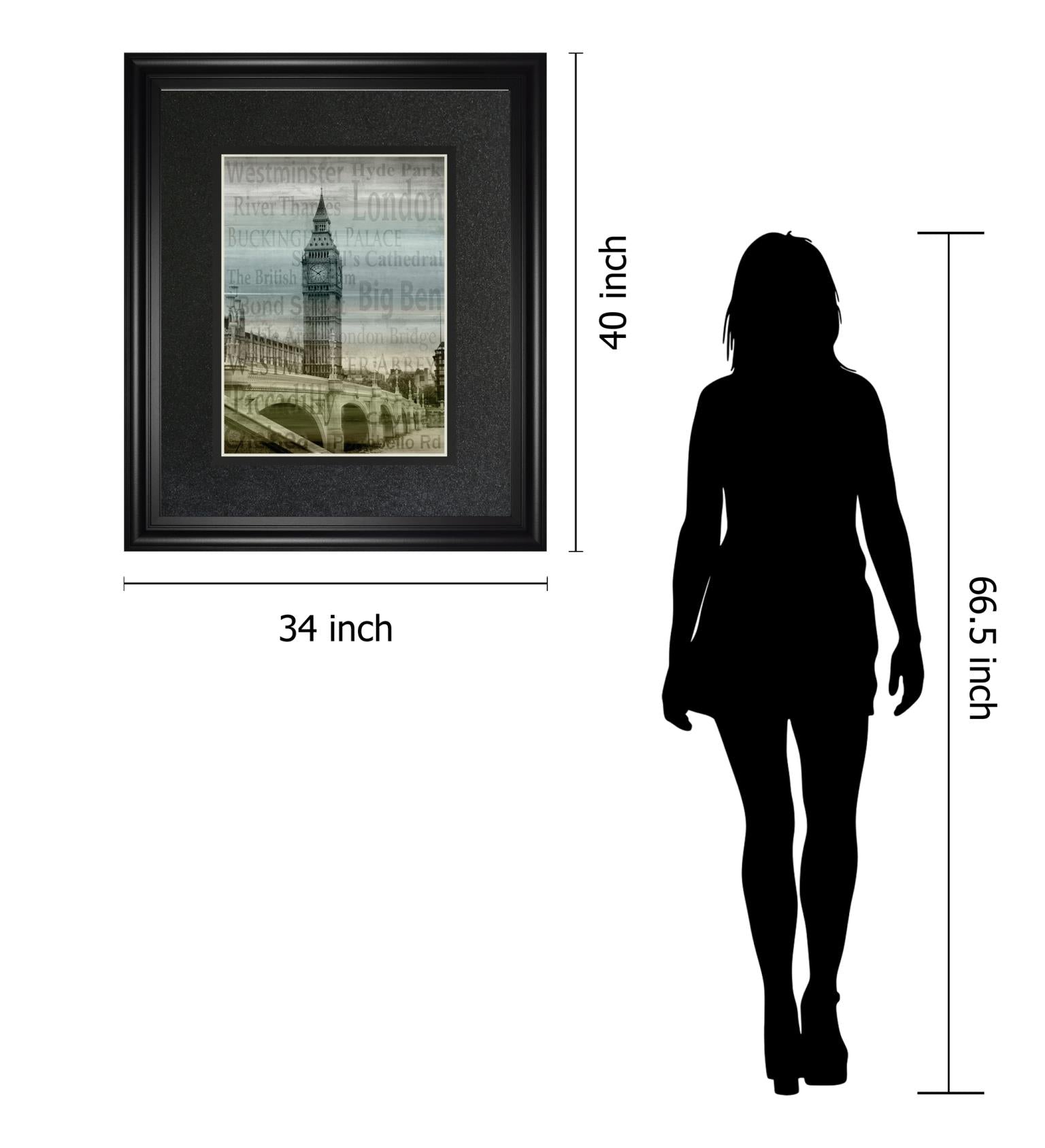 Big Ben By Alan Lambert 34X40 Framed Print