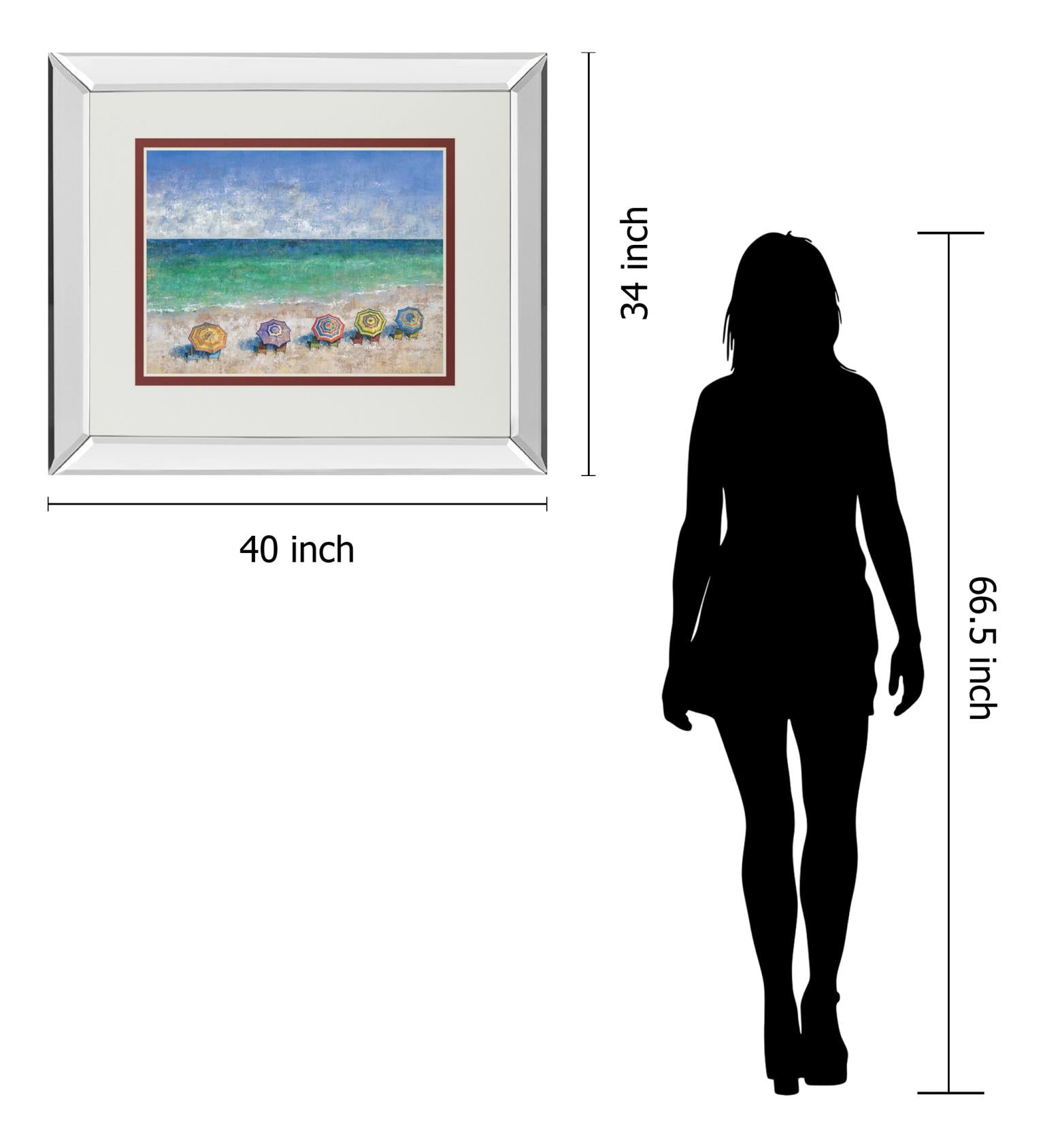 South Shore Ii By Dominick 34X40 Mirror Frame Print