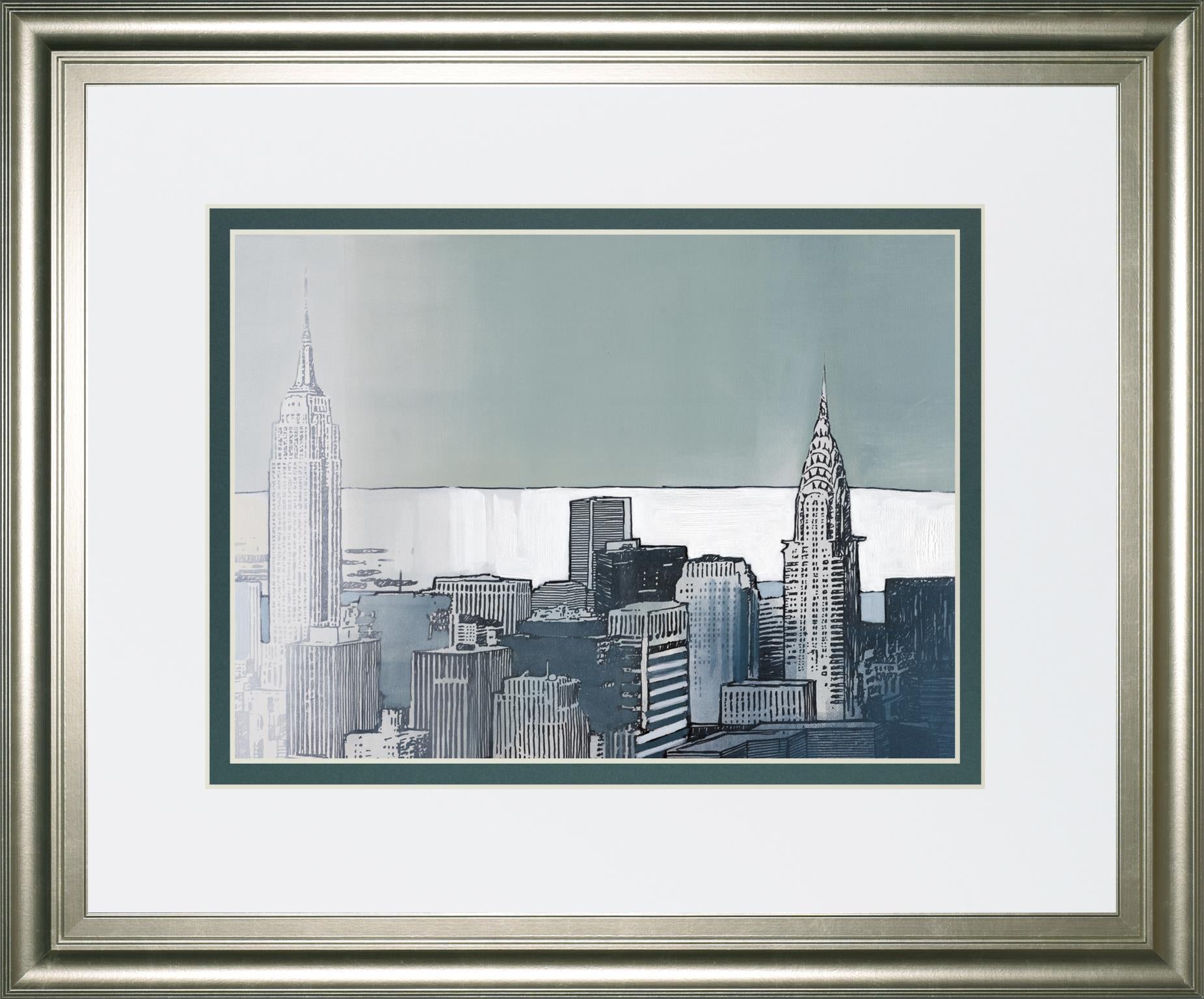Chrysler And Empire State Spain By Farre`, J. 34X40 Framed Print