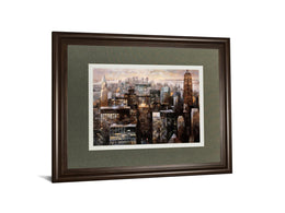 Manhattan By Night By Bofarull, M. 34X40 Framed Print