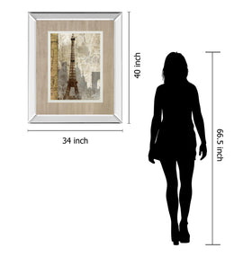April In Paris By Mallett, K 34X40 Mirror Frame Print