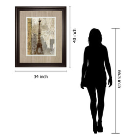 April In Paris By Mallett, K 34X40 Framed Print