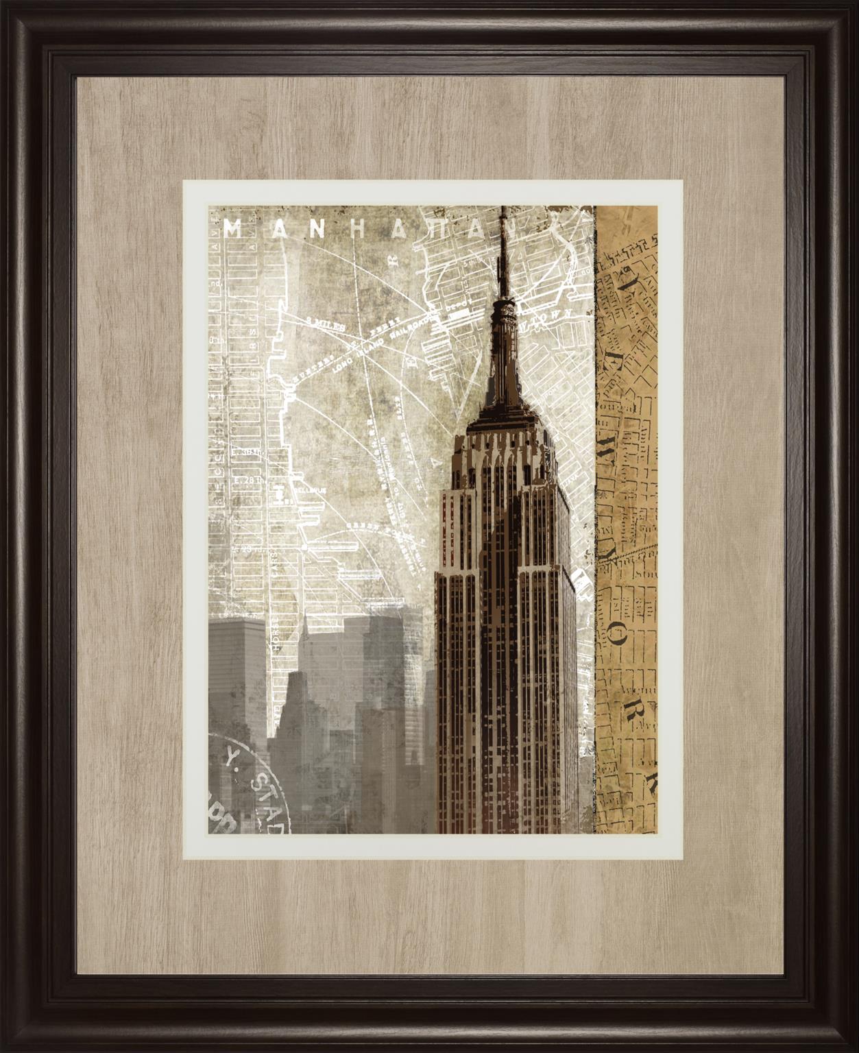 Autumn In New York By Mallett, K 34X40 Framed Print