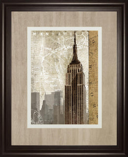 Autumn In New York By Mallett, K 34X40 Framed Print