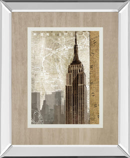 Autumn In New York By Mallett, K 34X40 Mirror Frame Print