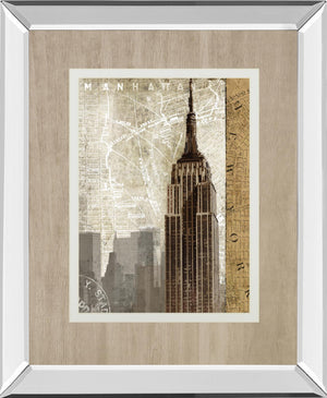 Autumn In New York By Mallett, K 34X40 Mirror Frame Print