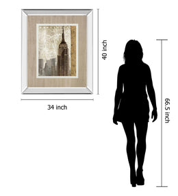 Autumn In New York By Mallett, K 34X40 Mirror Frame Print