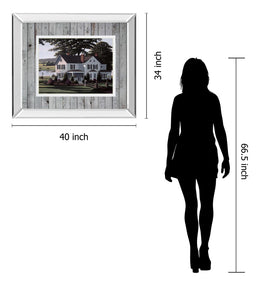 The Counrty Inn By Saunders, B. 34X40 Mirror Frame Print