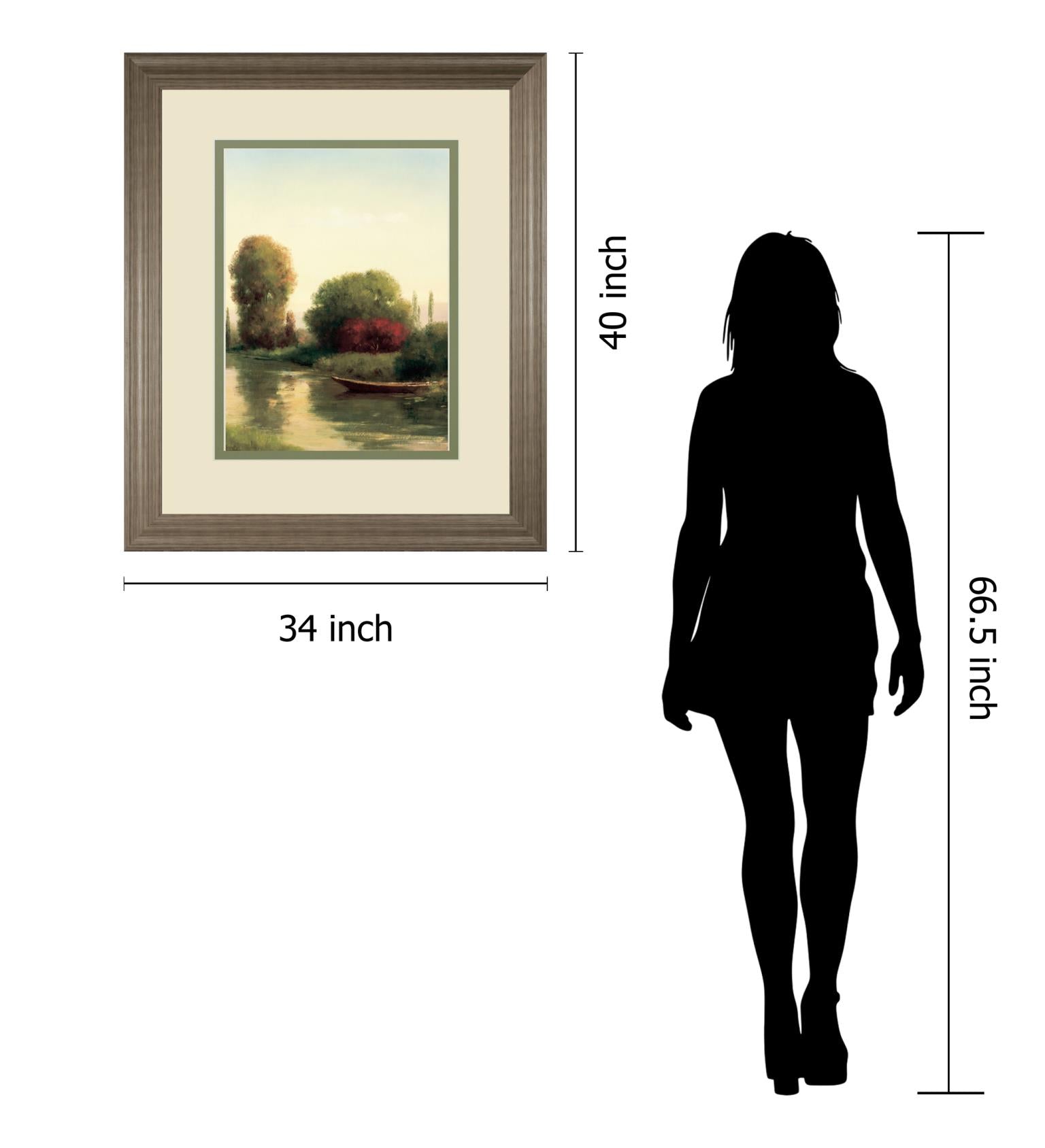 By The Riverside By Udell 34X40 Framed Print