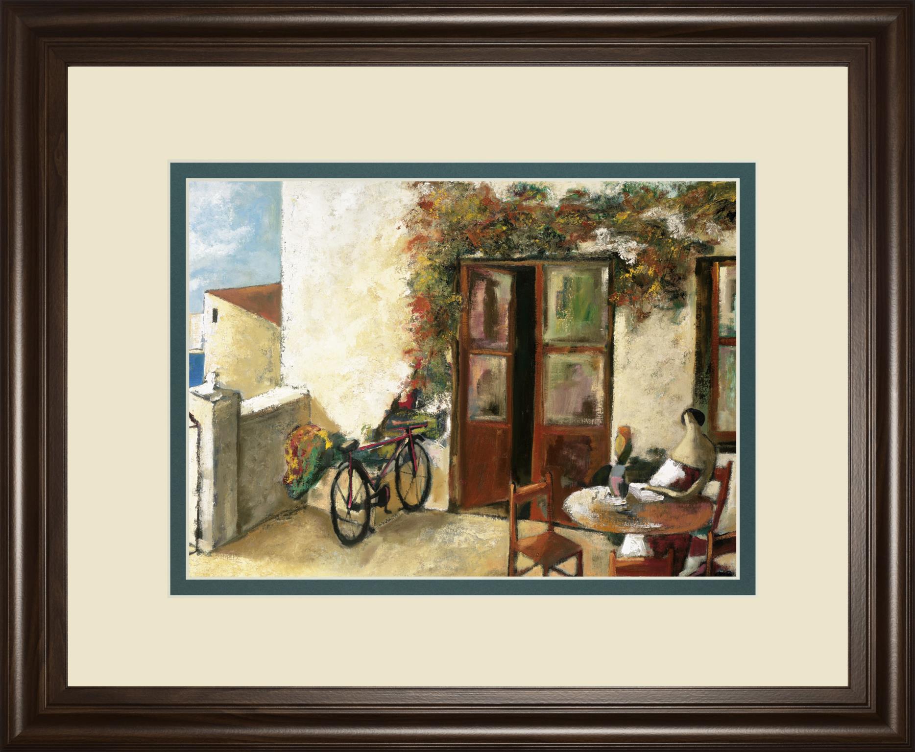 Perro Y Biciceleta By Lourengo, D. 34X40 Framed Print