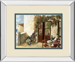 Perro Y Biciceleta By Lourengo, D. 34X40 Mirror Frame Print