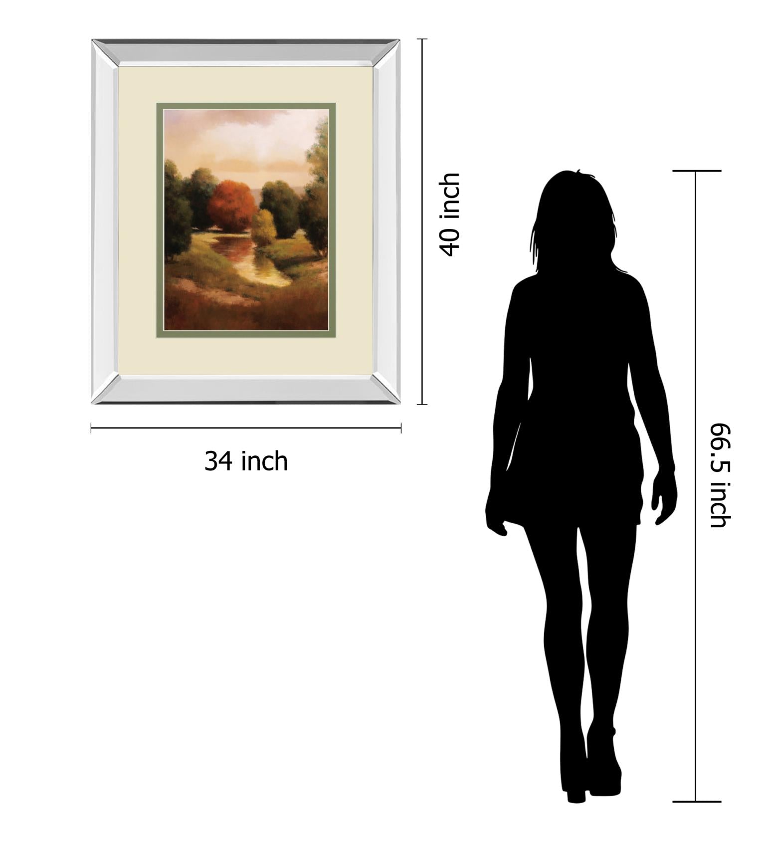 Summer'S Passage Ii By Udell 34X40 Mirror Frame Print