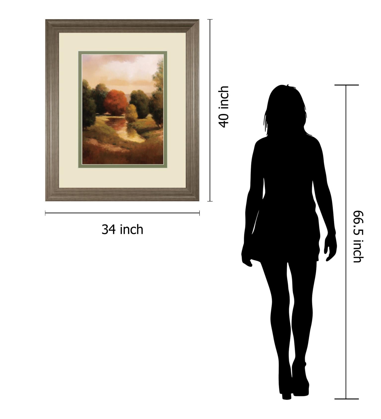 Summer'S Passage Ii By Udell 34X40 Framed Print