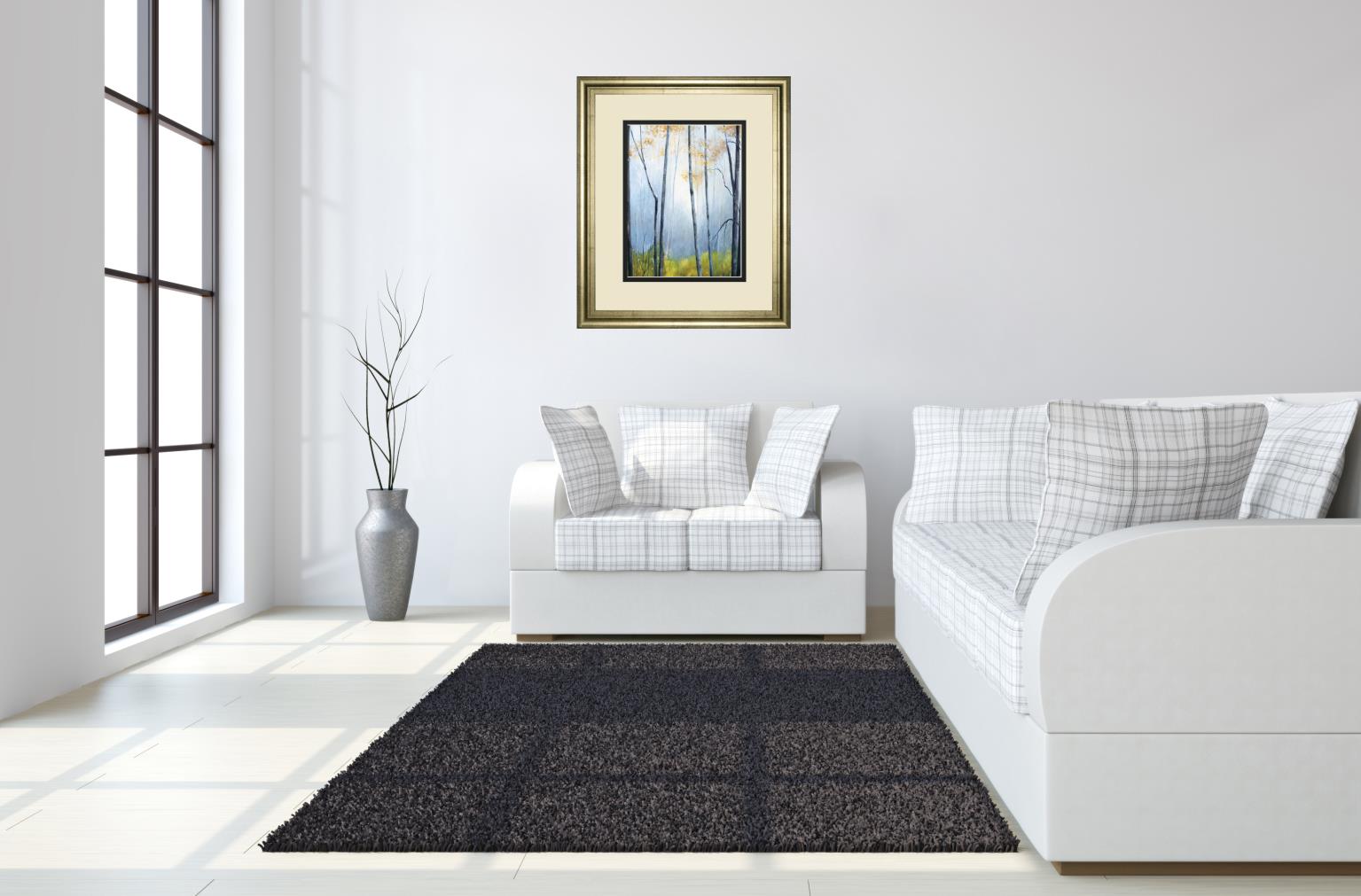 Tranquil River By Striffolino, R. 34X40 Framed Print