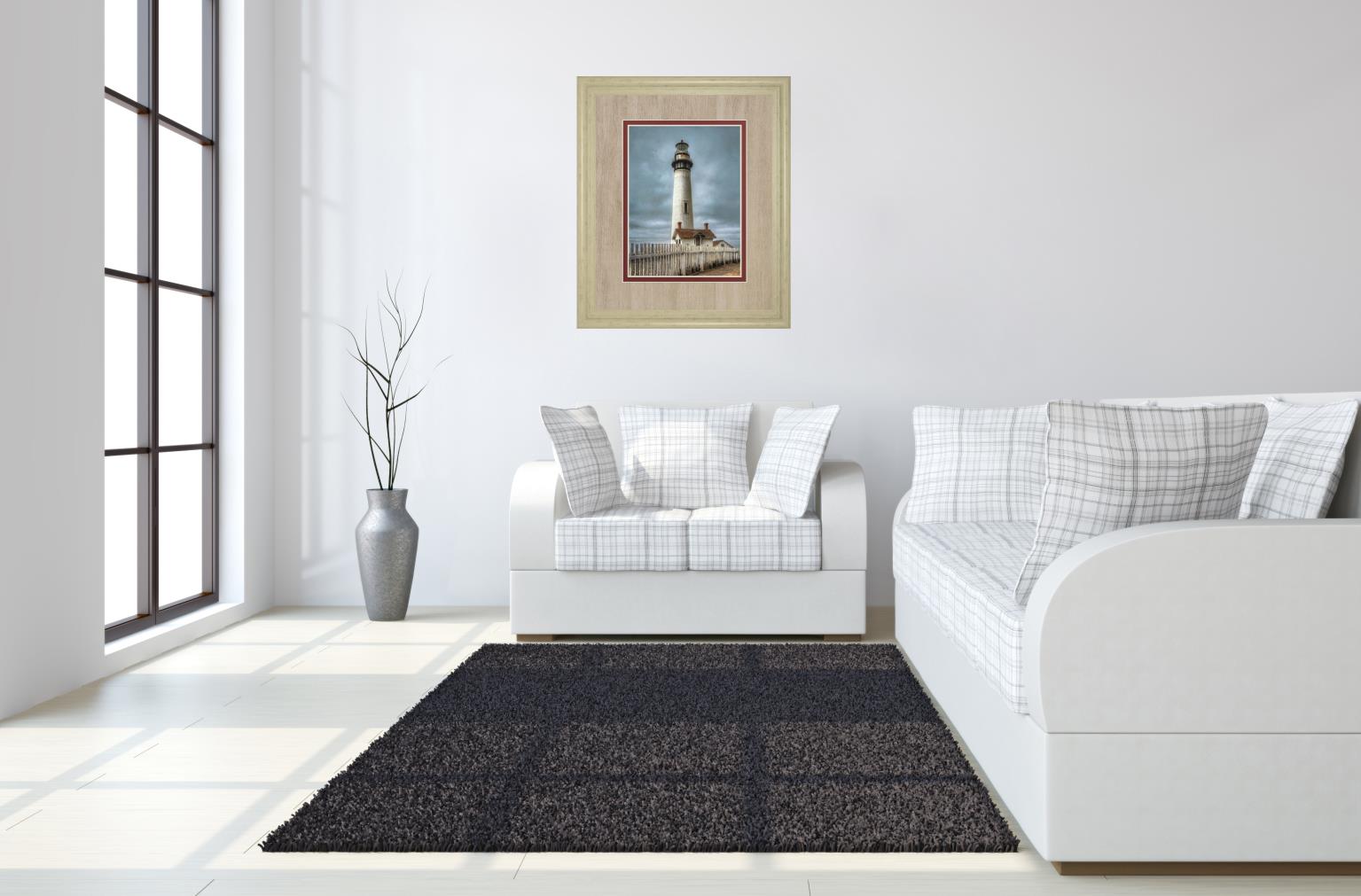 Pigeon Point Lighthouse By Cahill, M. 34X40 Framed Print