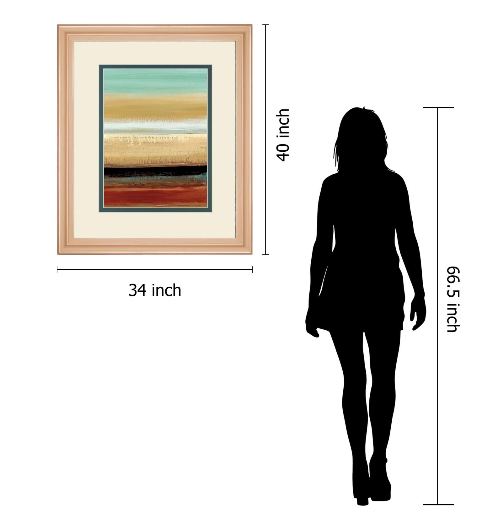 Horizon Lines I By Tesla, C 34X40 Framed Print
