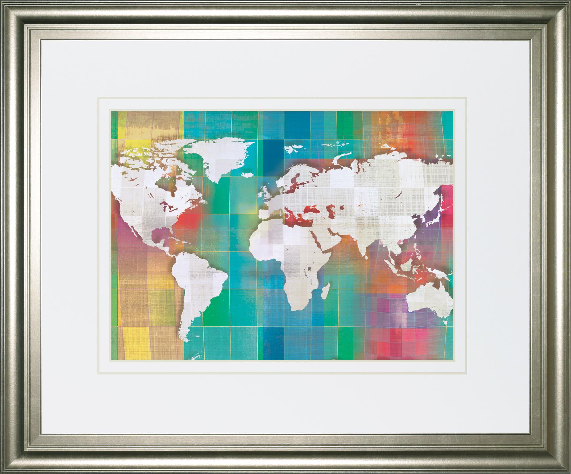Color My World By Venter, T. 34X40 Framed Print