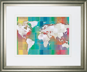 Color My World By Venter, T. 34X40 Framed Print