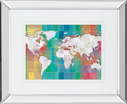 Color My World By Venter, T. 34X40 Mirror Frame Print