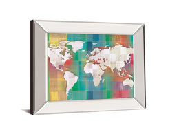 Color My World By Venter, T. 34X40 Mirror Frame Print