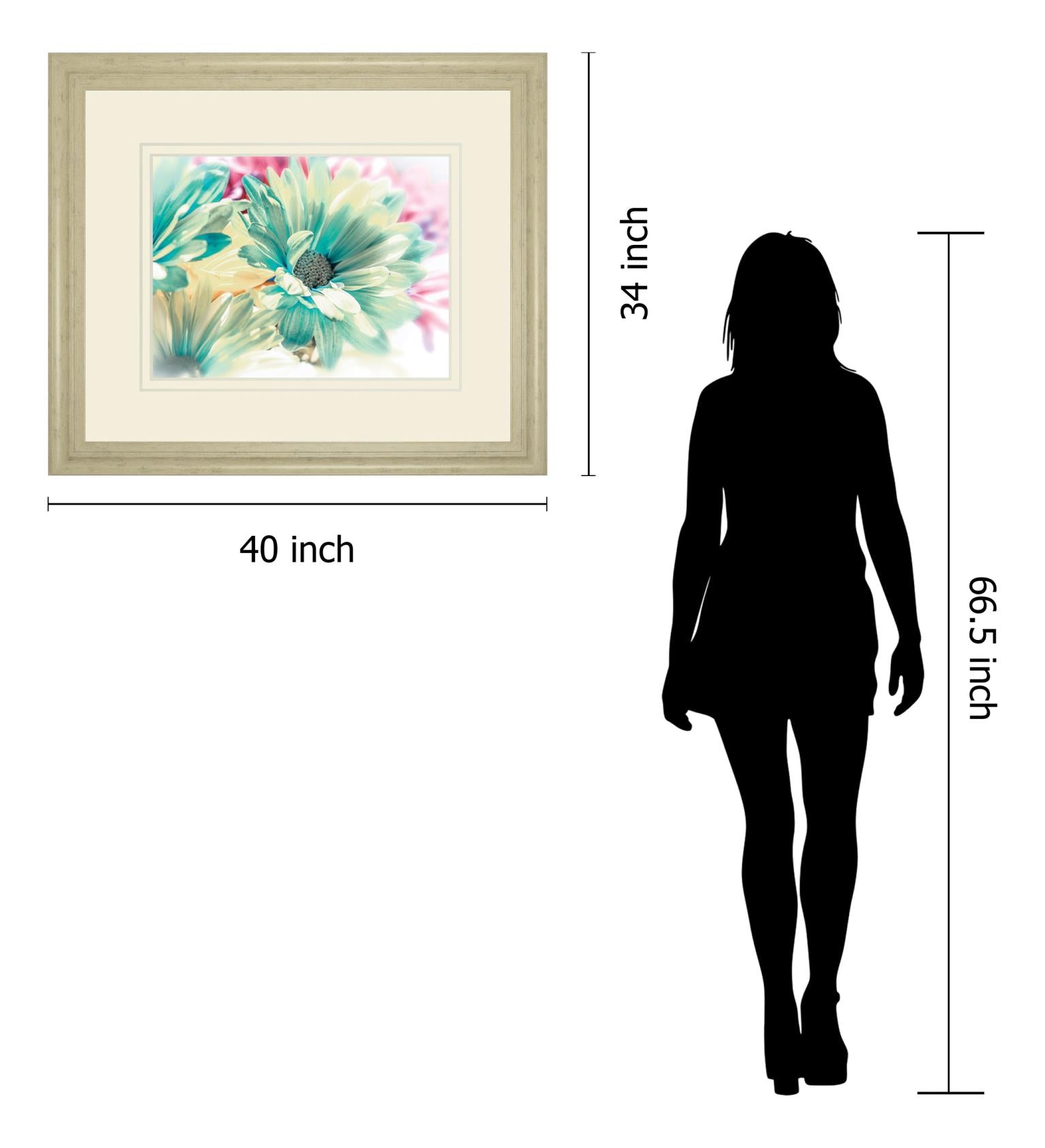 Color Full By Marie, D. 34X40 Framed Print
